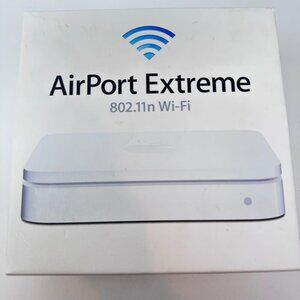 Apple AirPort Extreme 5th Generation A1408 WiFi Router Unit Box Manual No Cords